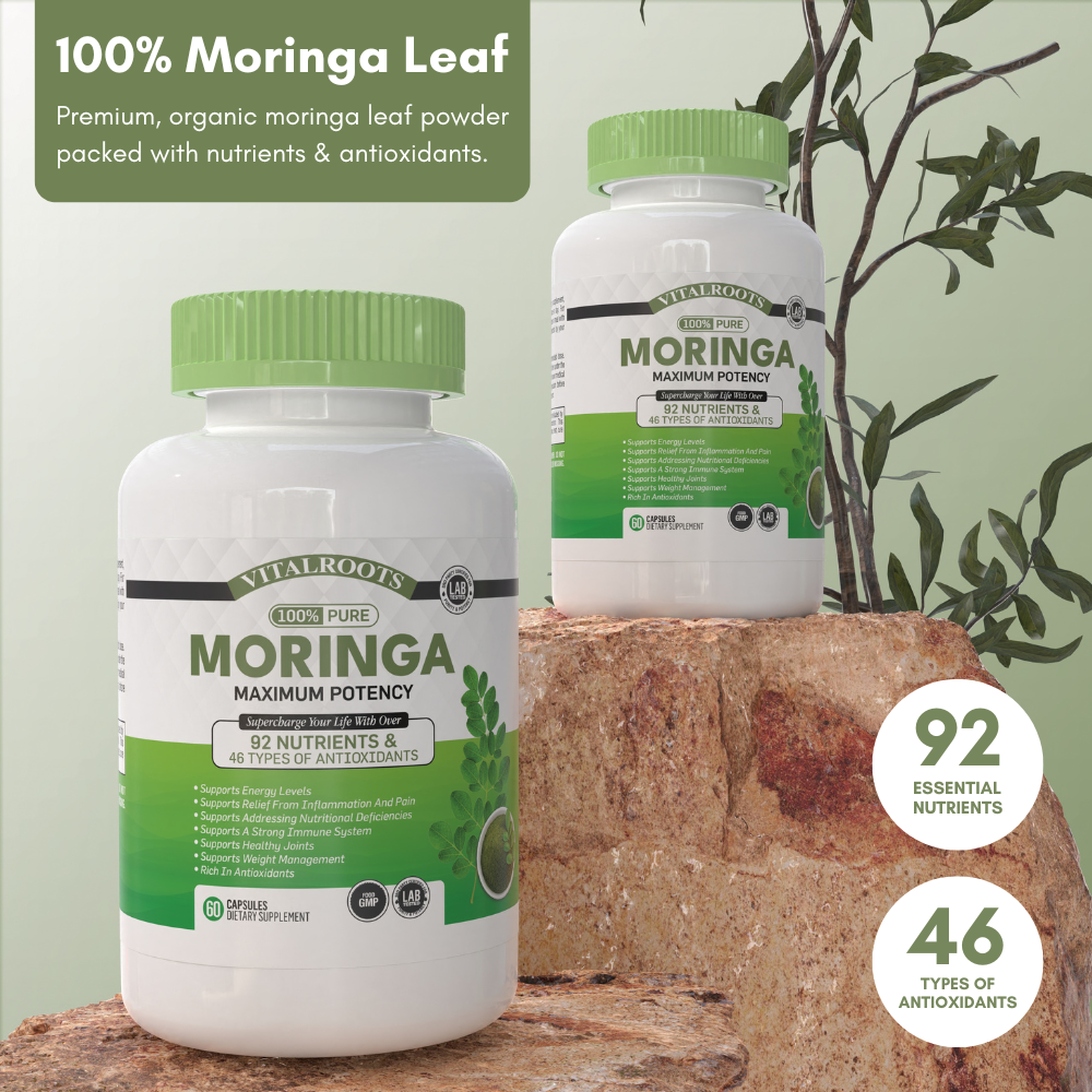 100% Pure | Organic Moringa Capsules