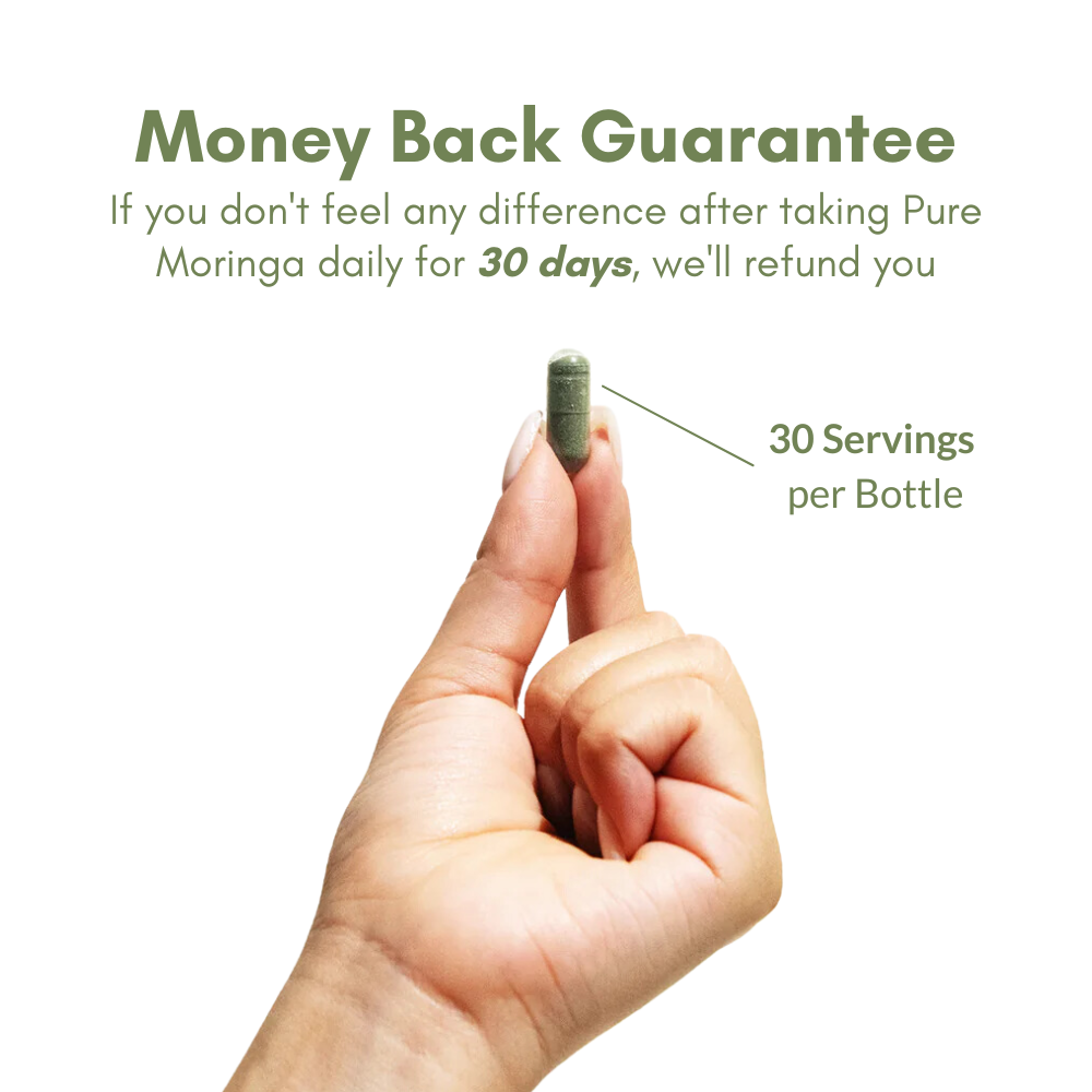 100% Pure | Organic Moringa Capsules