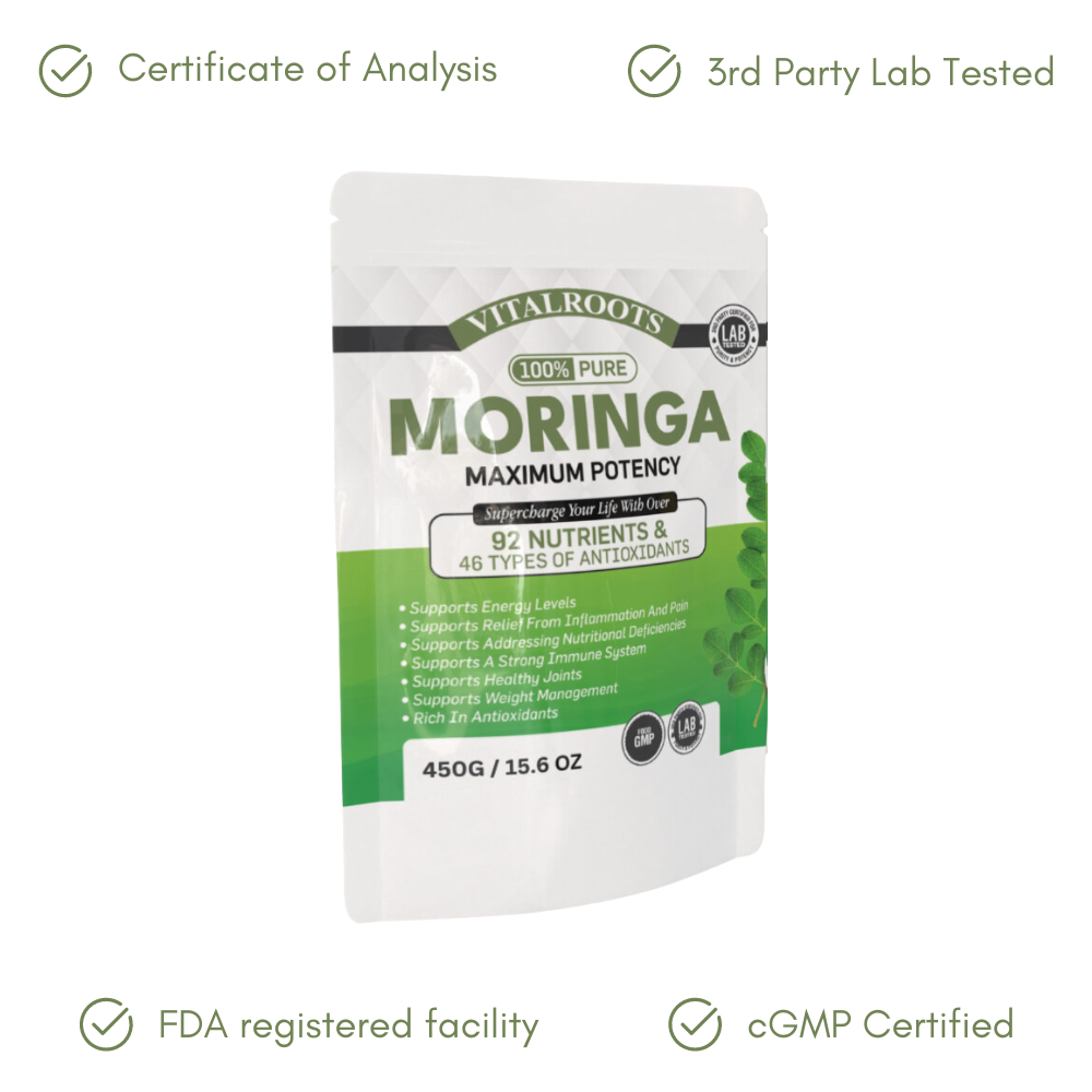 100% Pure Organic Moringa Powder